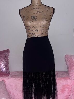 Abercrombie Fringe Midi Skirt